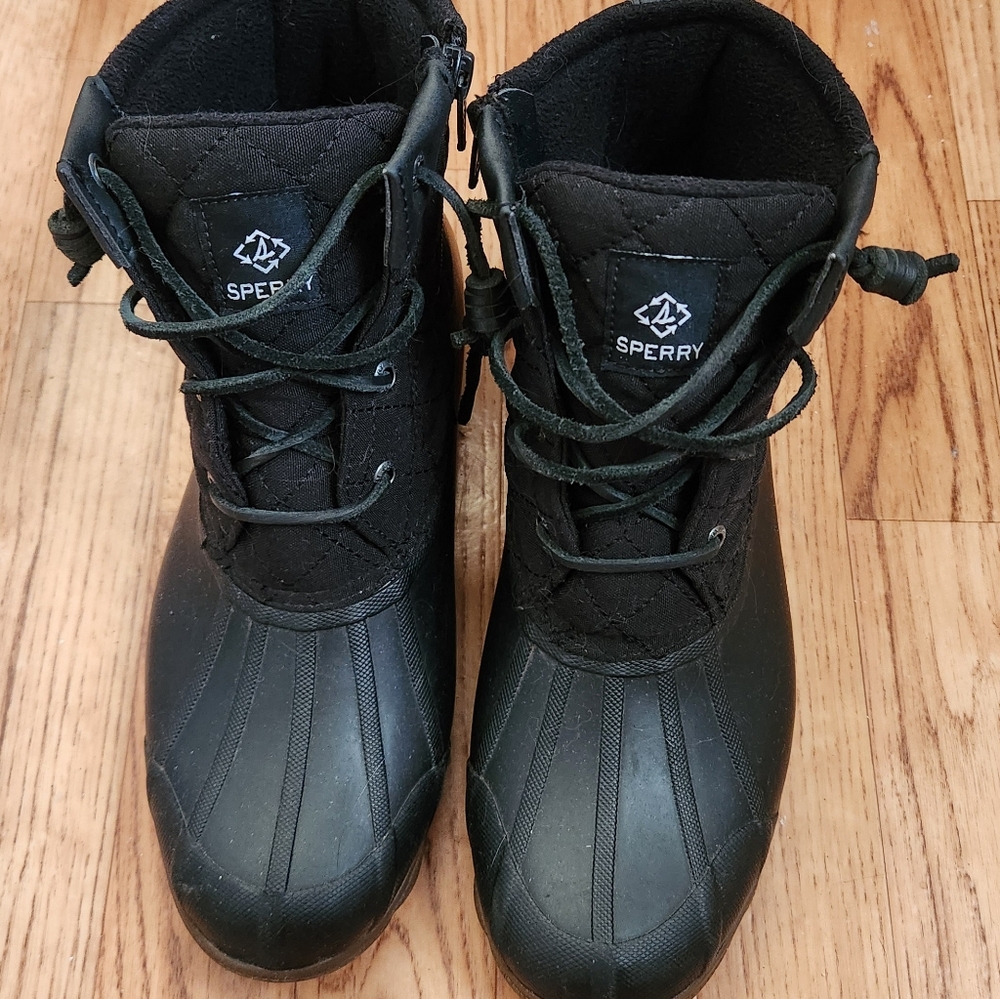 Sperry Women's Black Duck Boots